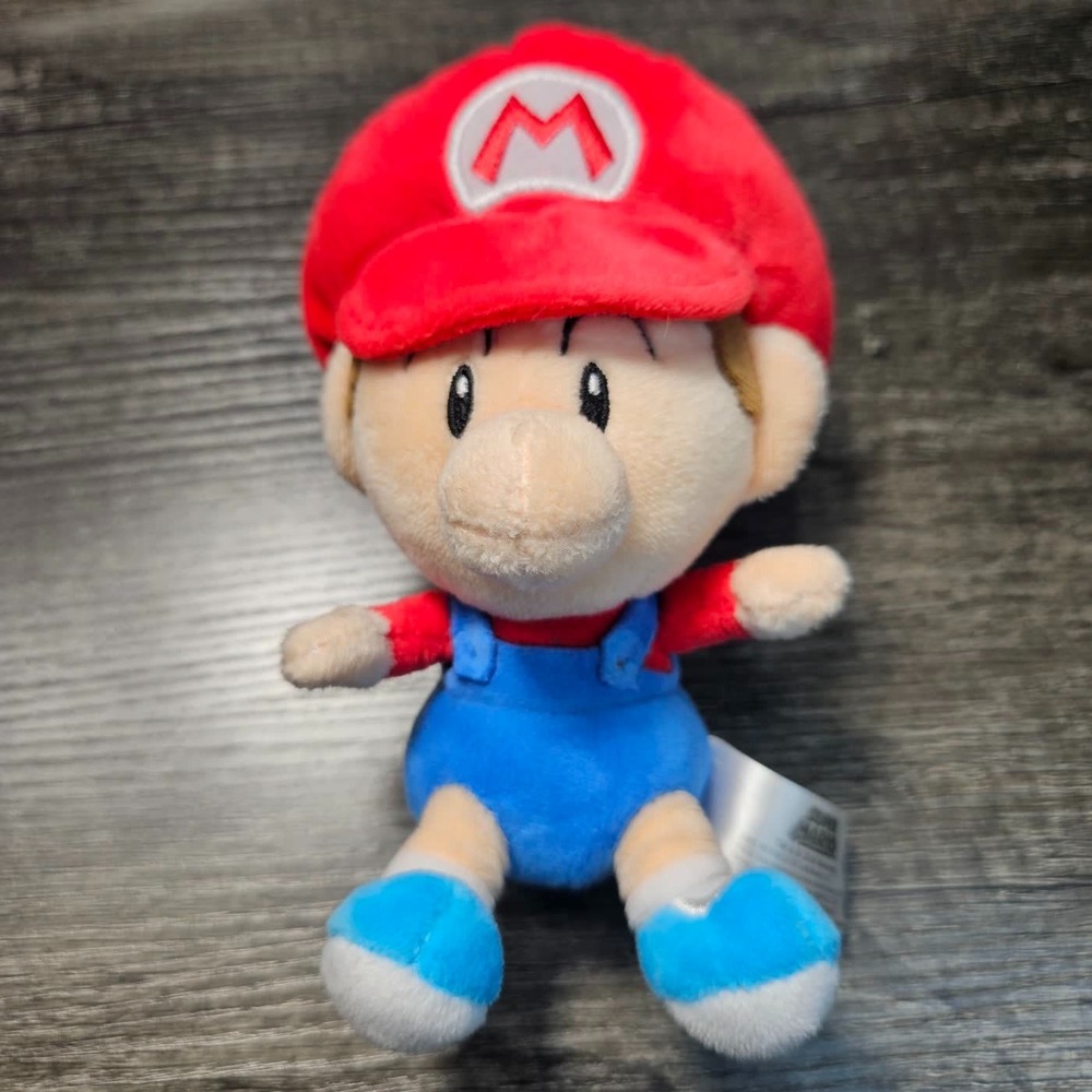 Nintendo Baby Mario Plush Super Mario Bros Stuffed Toy 2019 Doll 5.5"